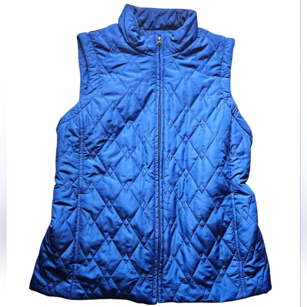 Croft & Barrow Blue Quilted Vest